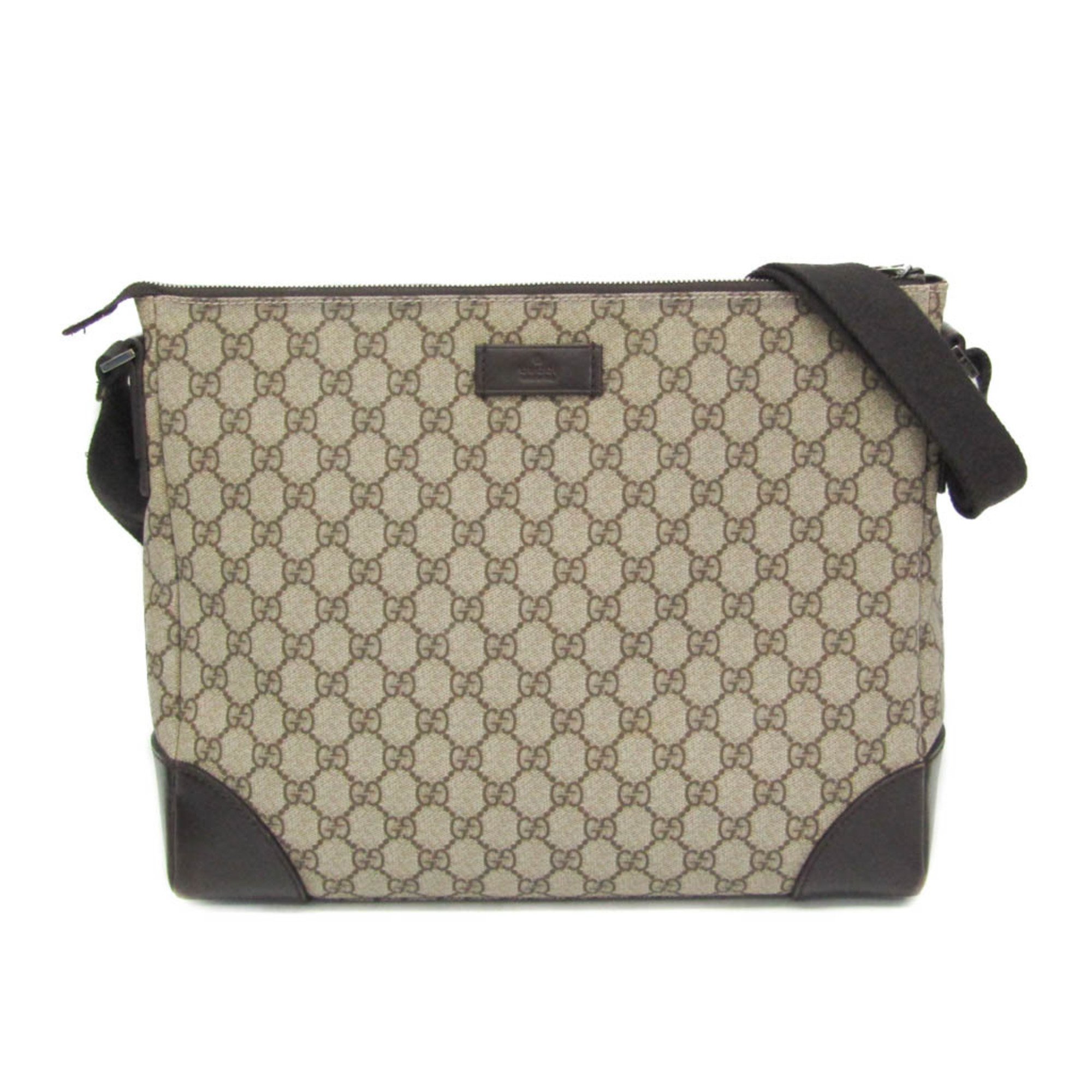 Gucci 110054 Men,Women Gg Supreme Shoulder Bag Beige,Brown